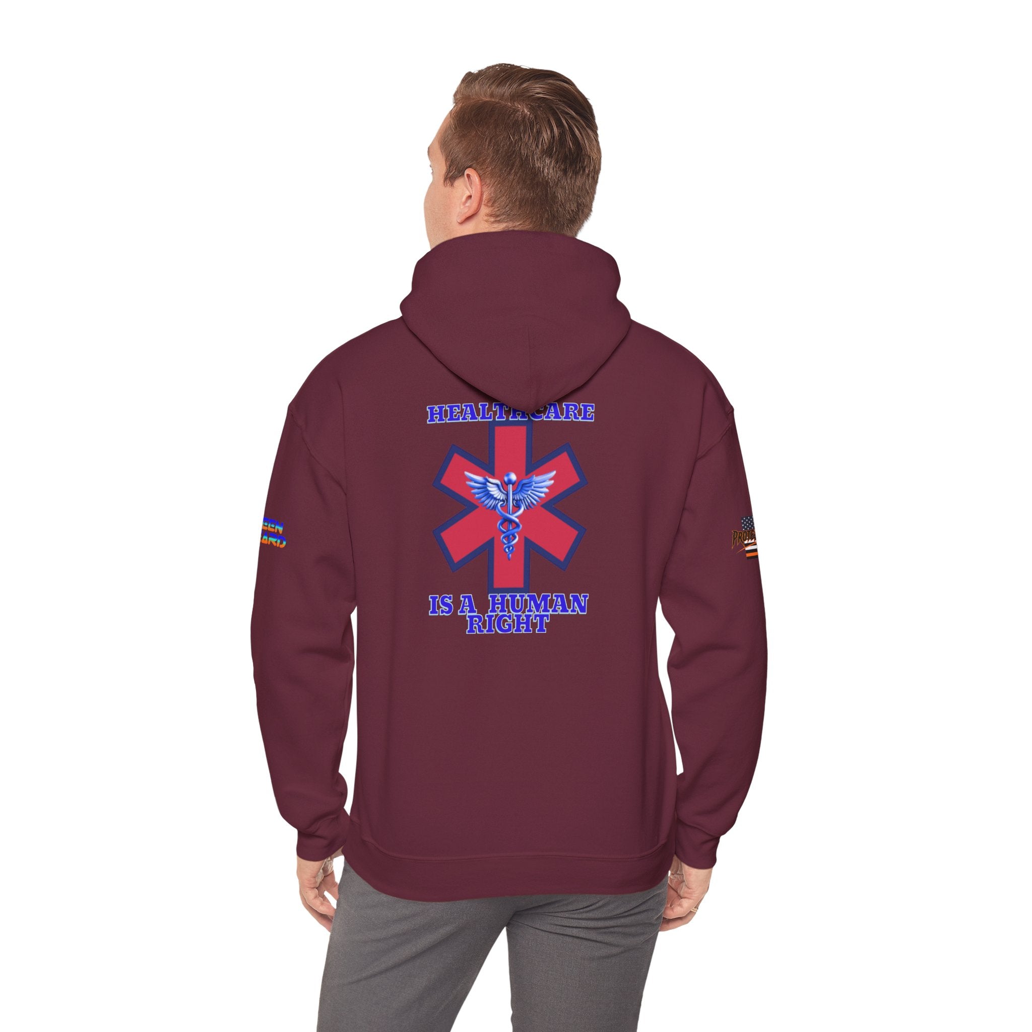 Healthcare is a Human Right Unisex Heavy Blend Gildan Hoodie