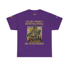 The Only Minority Destroying America Unisex Heavy Cotton Gildan Tee, Casual Wear, Gift for Activists, Comfortable Protest Wear