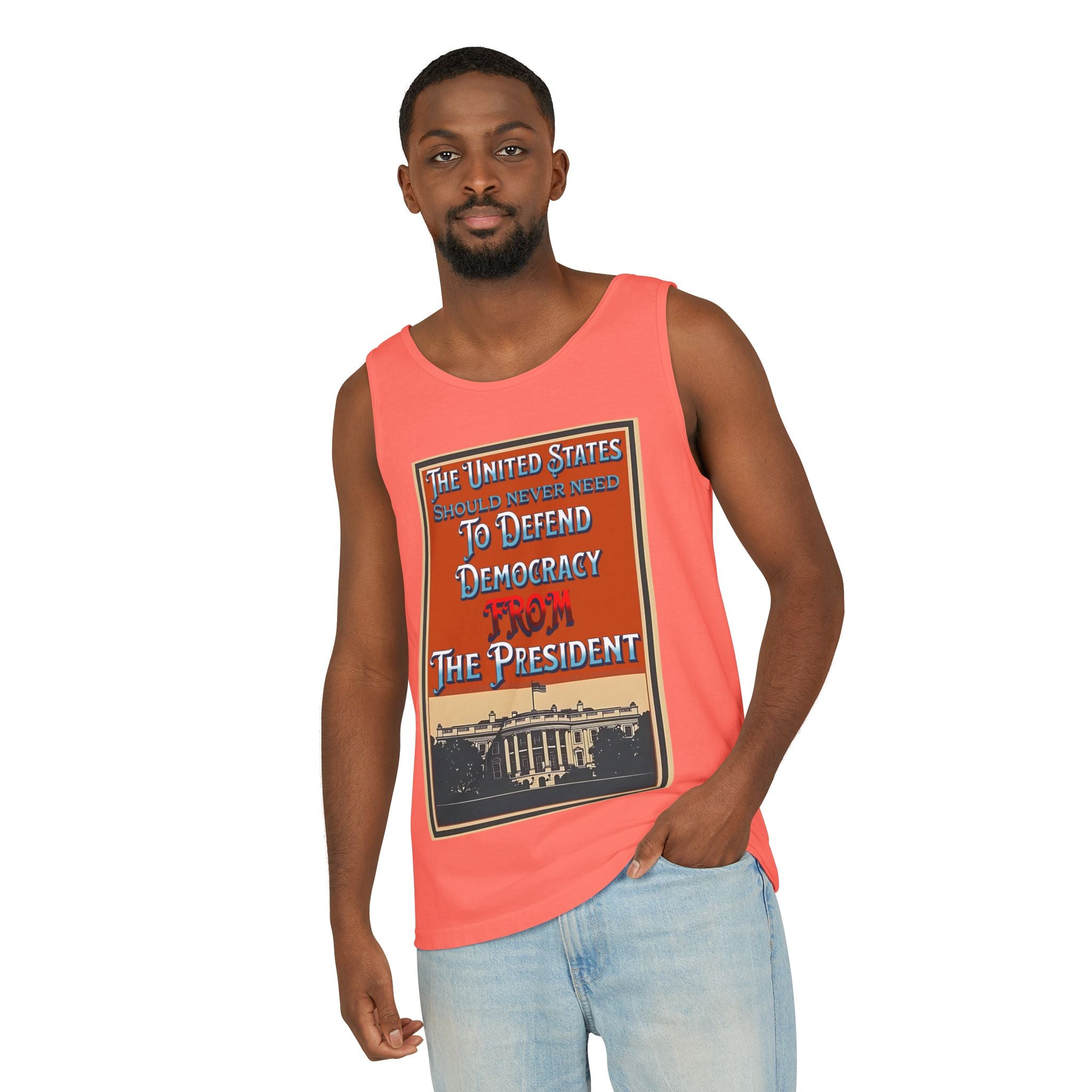 Defending Democracy Unisex Cotton Tank Top