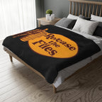 Release the Files Protest-Themed 60" x 80" Velveteen Microfiber Blanket, Cozy, Soft Warmth for Activists, Great for Rallies, Home Decor, Gifting
