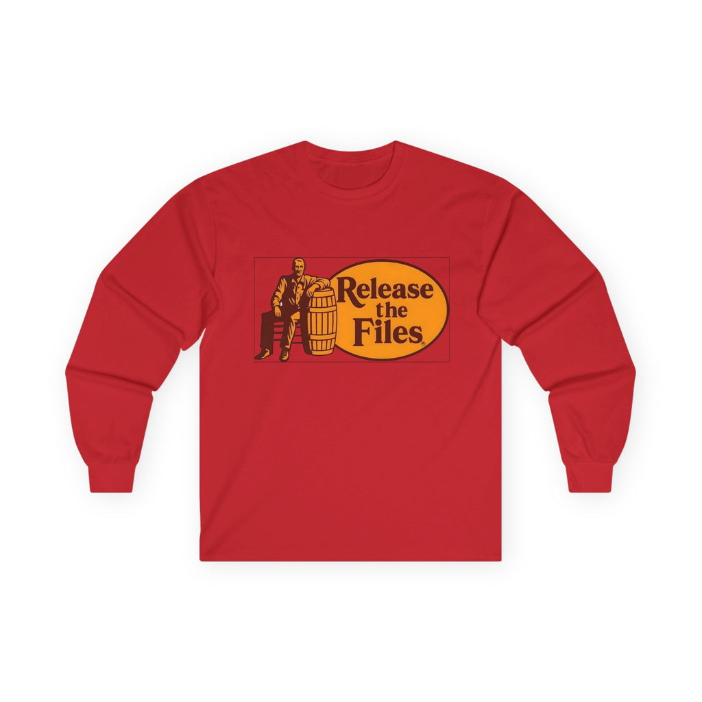 Release The Files Long Sleeve Cotton Gildan Tee