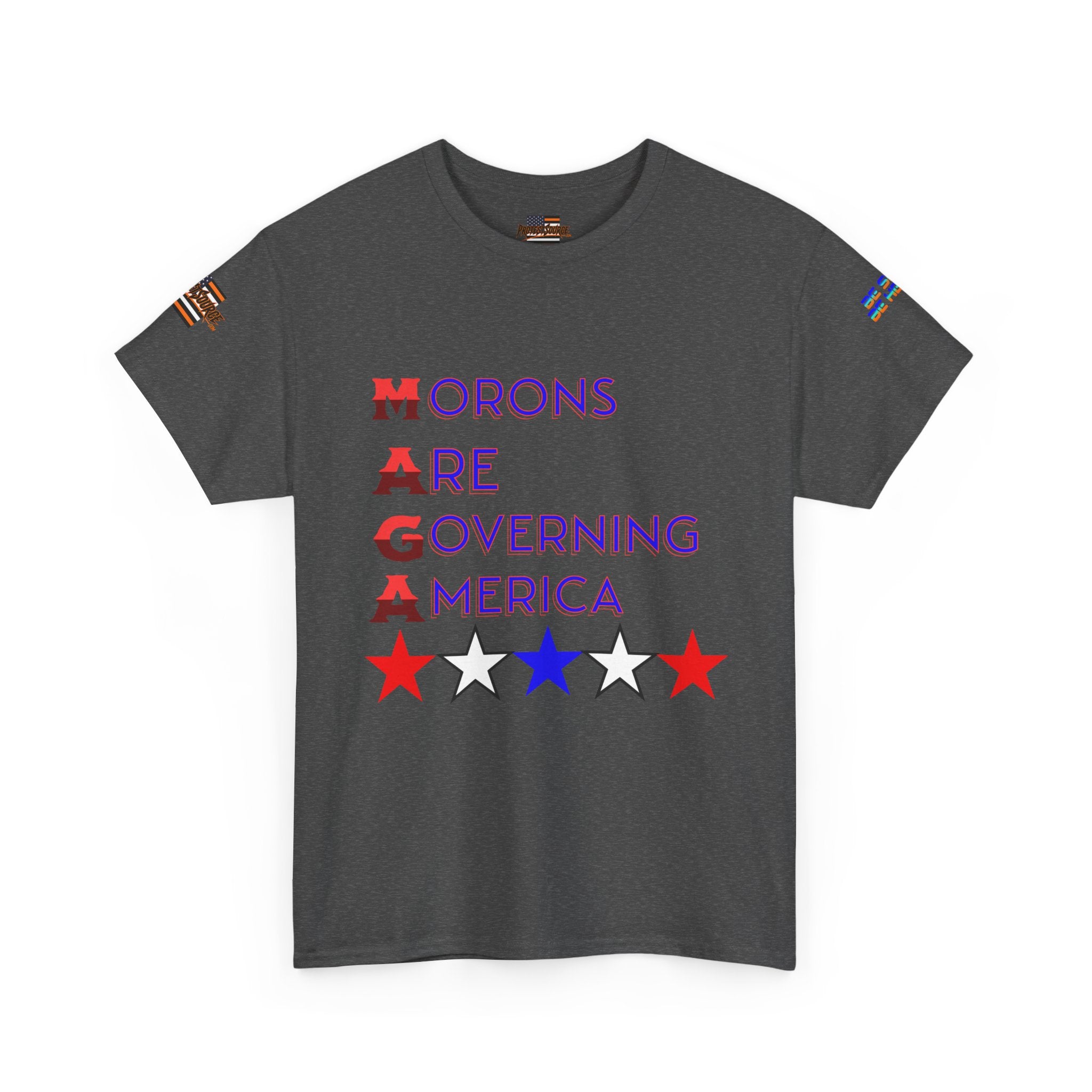 Morons Are Governing America Unisex Heavy Cotton Gildan Tee, Casual Wear, Gift for Activists, Comfortable Protest Wear
