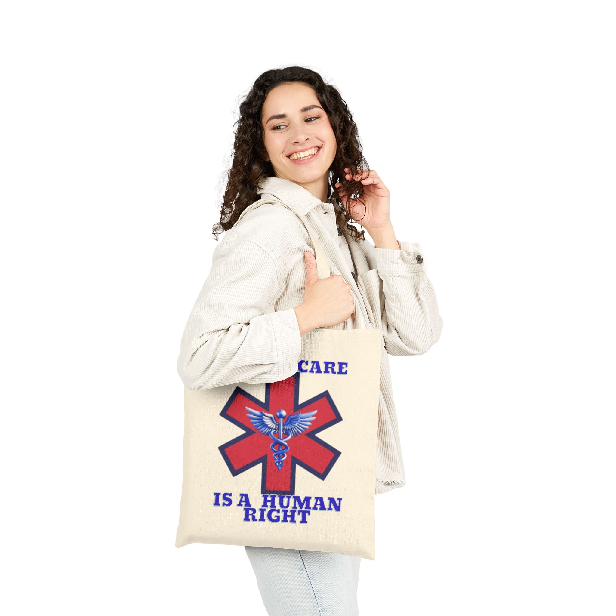 Healthcare is a Human Right Cotton Canvas Tote Bag