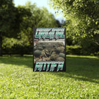 Original Antifa 18" X 24" Plastic Protest Yard Sign w/Wire Stand