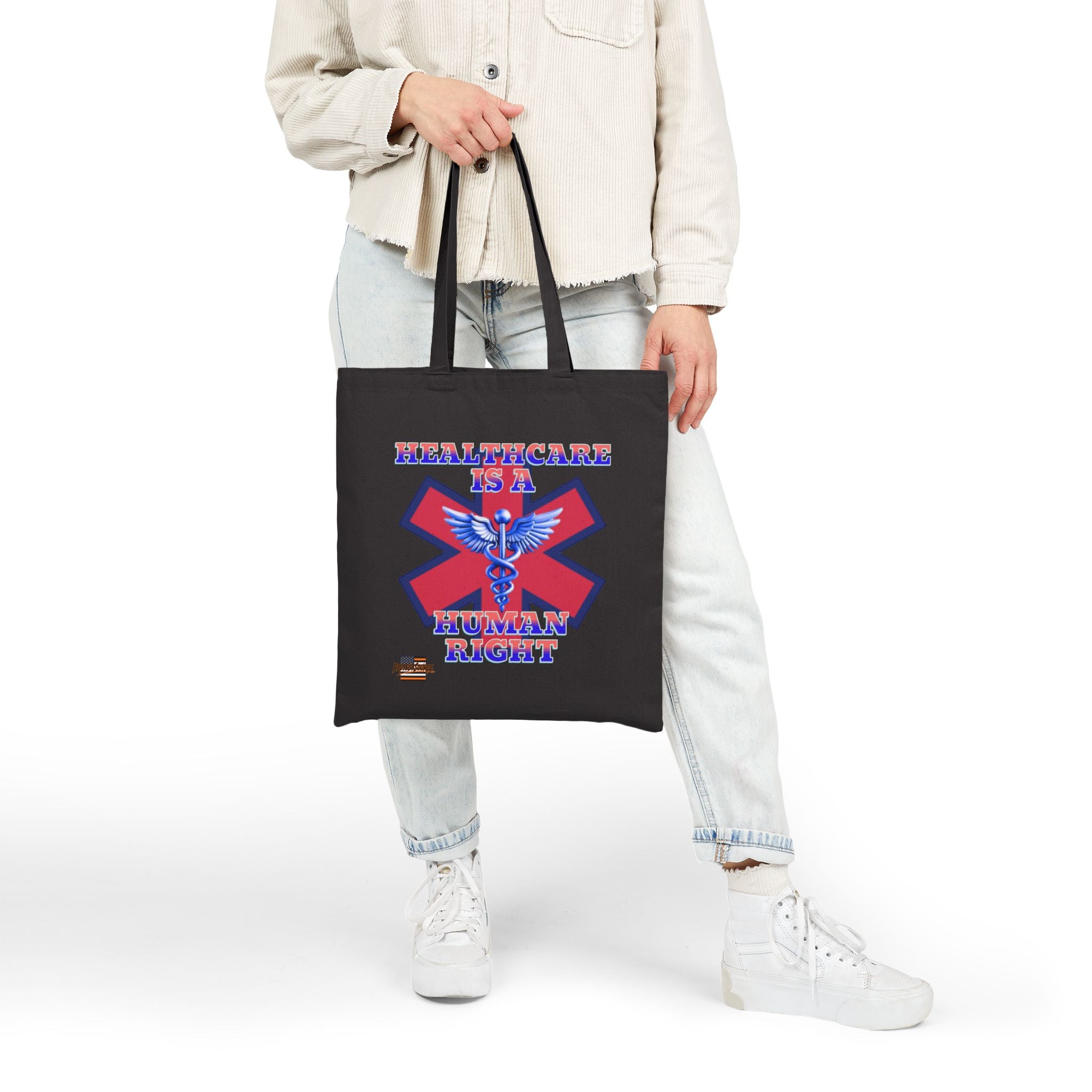 Healthcare is a Human Right Cotton Canvas Tote Bag