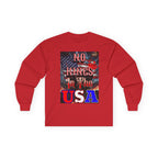 No Kings in the USA Long Sleeve Cotton Gildan Tee