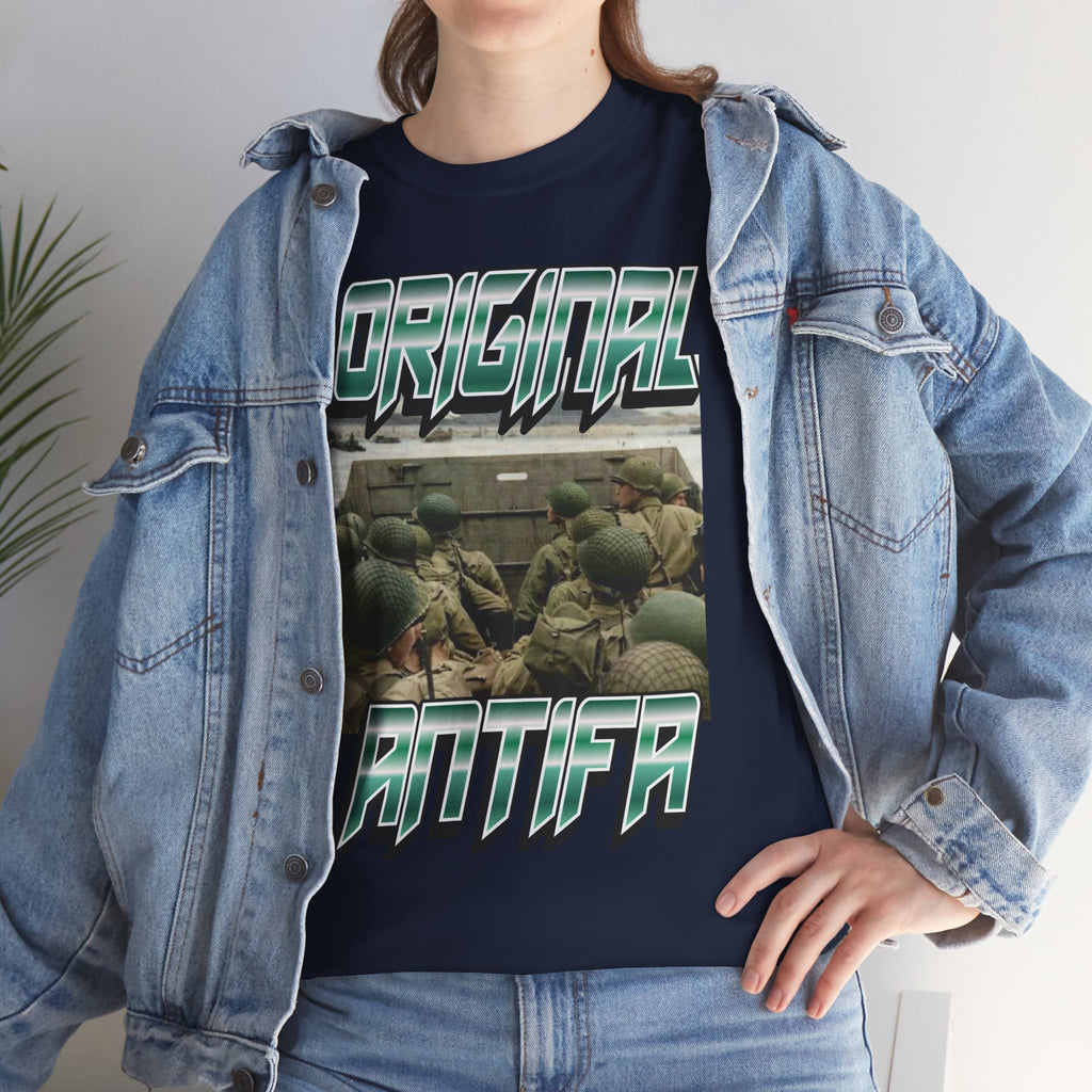 Original Antifa Unisex Heavy Cotton Gildan Tee