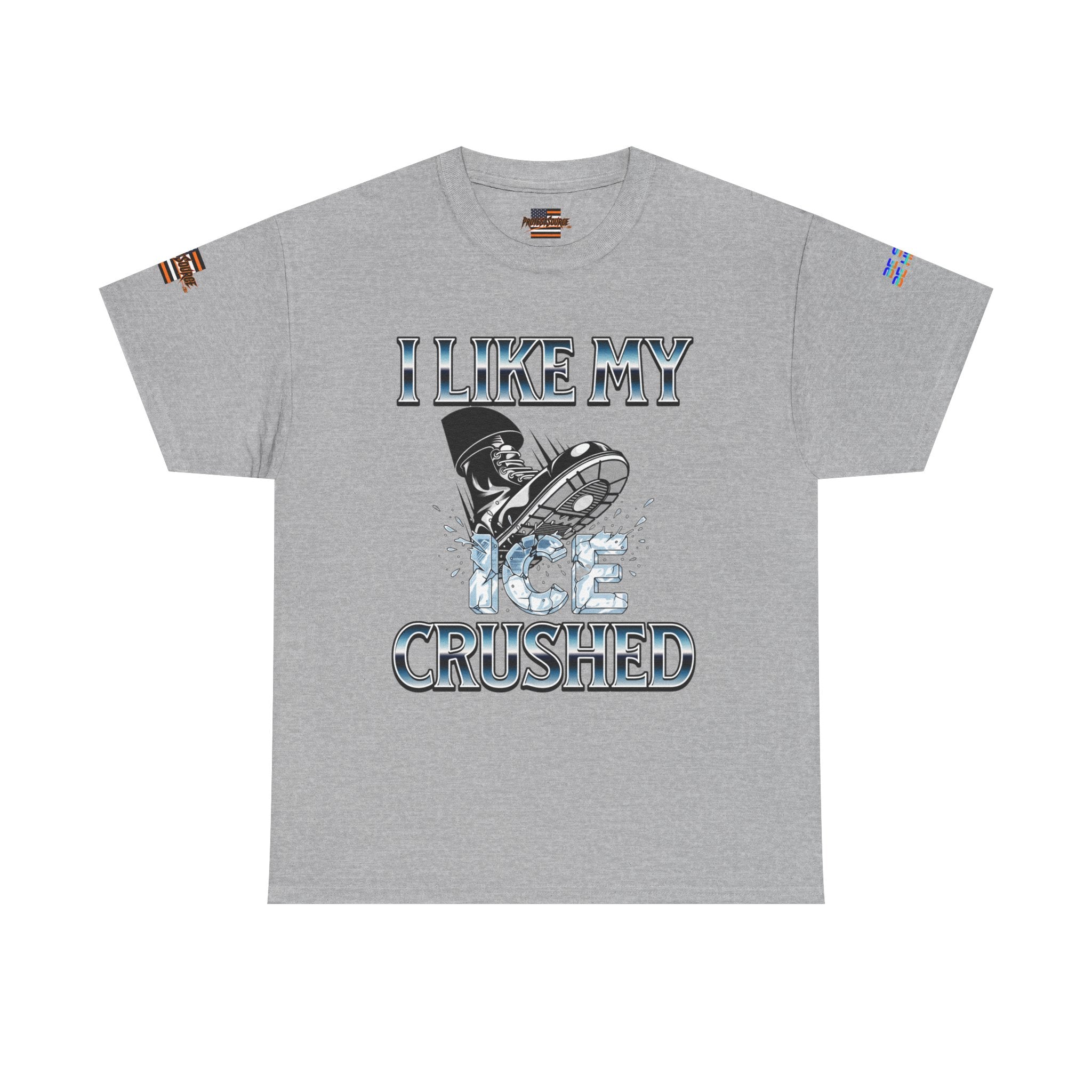 I Like My ICE Crushed Unisex Heavy Cotton Gildan Tee, Casual Wear, Gift for Activists, Comfortable Protest Wear