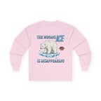 The Wrong ICE is Disappearing Long Sleeve Cotton Gildan Tee