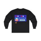 Obama 2028 Long Sleeve Cotton Gildan Tee