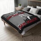 Different Time, Same Person 60"X80" Velveteen Microfiber Blanket