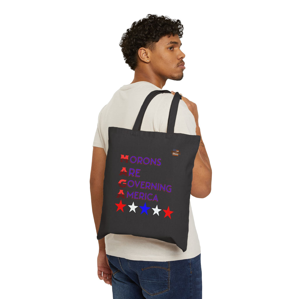 Morons Are Governing America Cotton Canvas Tote Bag