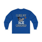 I Like My ICE Crushed Long Sleeve Cotton Gildan Tee