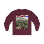 Original Antifa Long Sleeve Cotton Gildan Tee