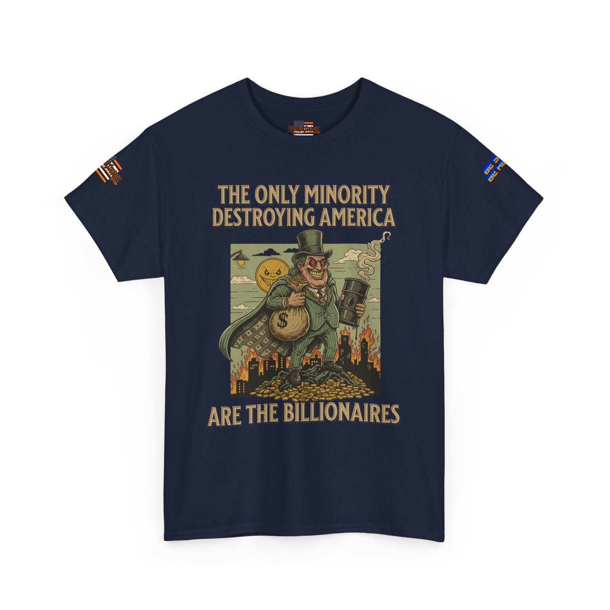 The Only Minority Destroying America Unisex Heavy Cotton Gildan Tee, Casual Wear, Gift for Activists, Comfortable Protest Wear