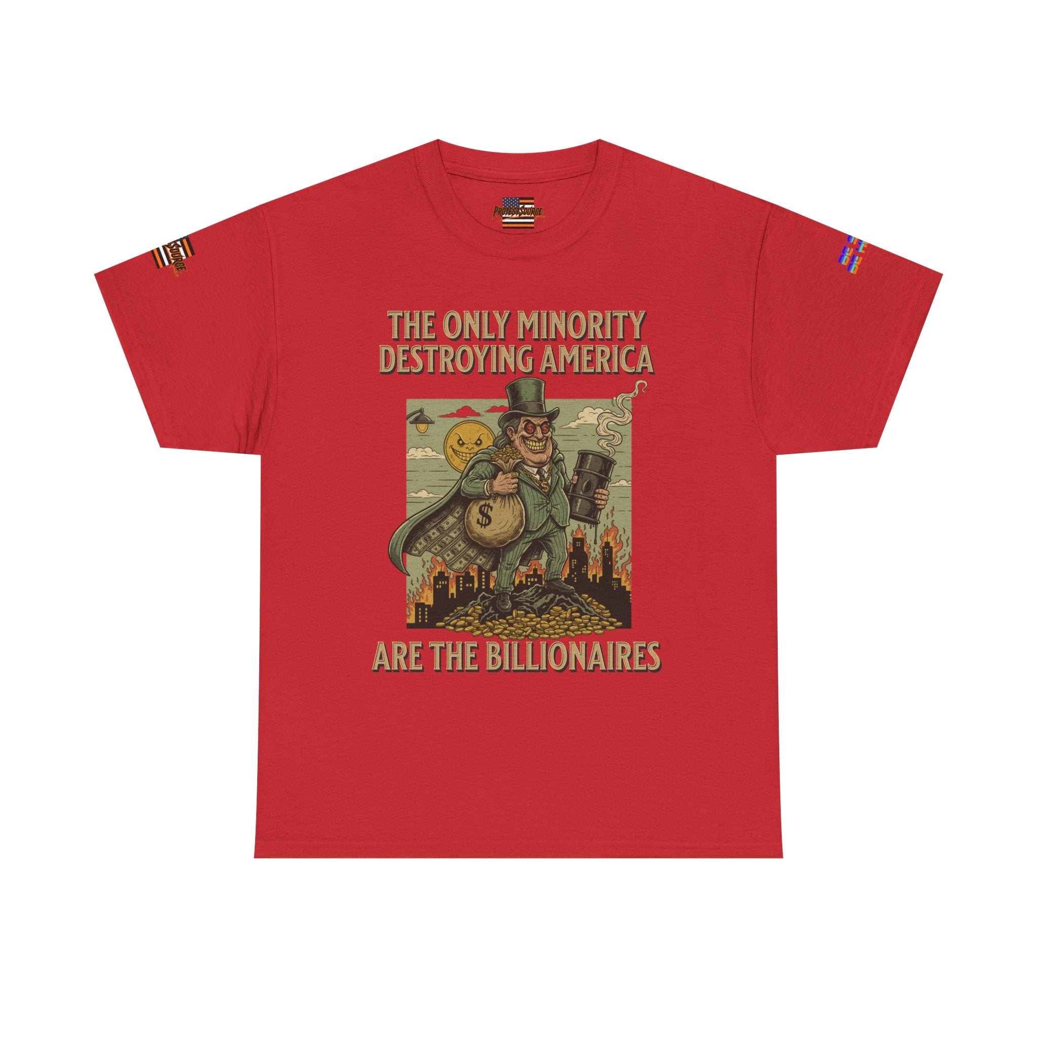 The Only Minority Destroying America Unisex Heavy Cotton Gildan Tee, Casual Wear, Gift for Activists, Comfortable Protest Wear