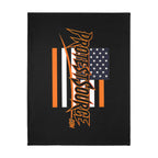 The Wrong ICE is Disappearing Protest-Themed 60" x 80" Velveteen Microfiber Blanket, Cozy, Soft Warmth for Activists, Great for Rallies, Home Decor, Gifting