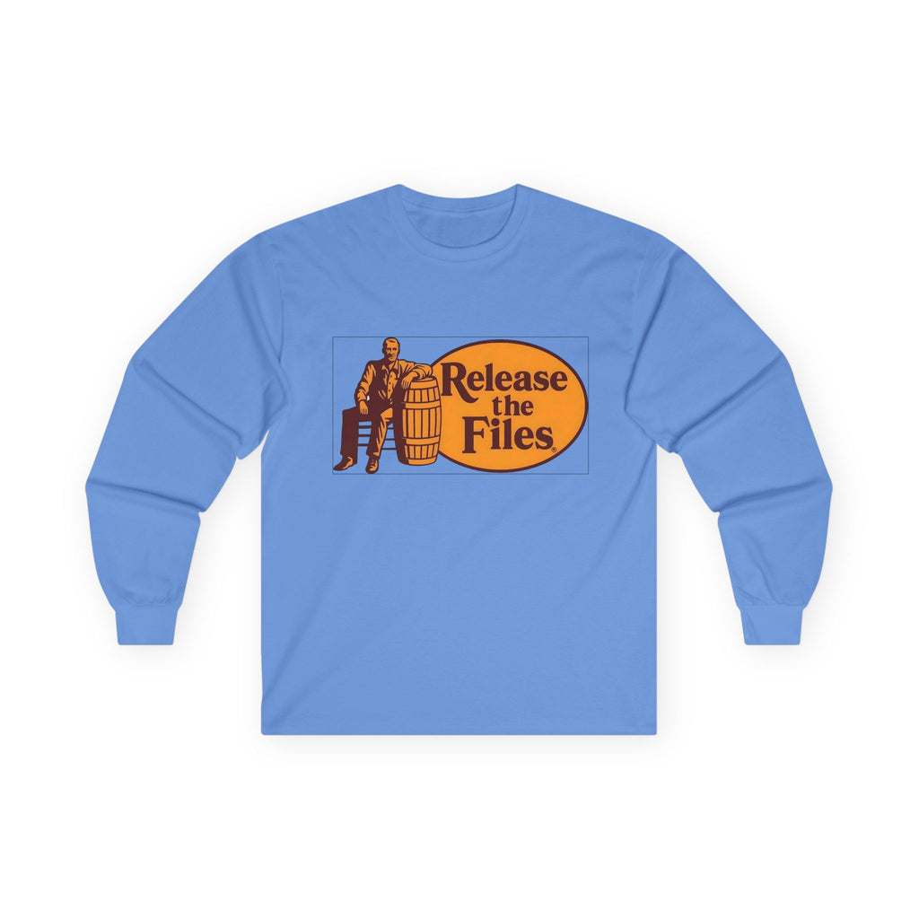 Release The Files Long Sleeve Cotton Gildan Tee
