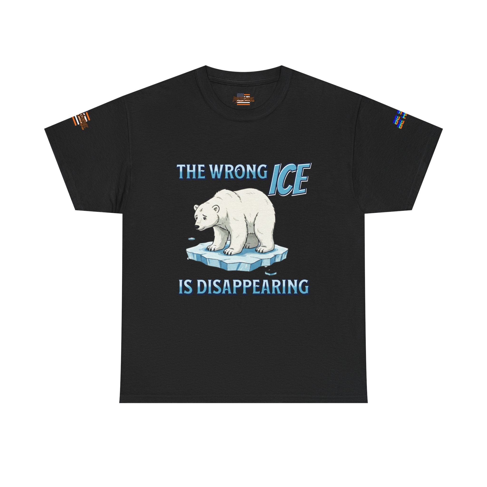 The Wrong ICE is Disappearing Unisex Heavy Cotton Gildan Tee, Casual Wear, Gift for Activists, Comfortable Protest Wear