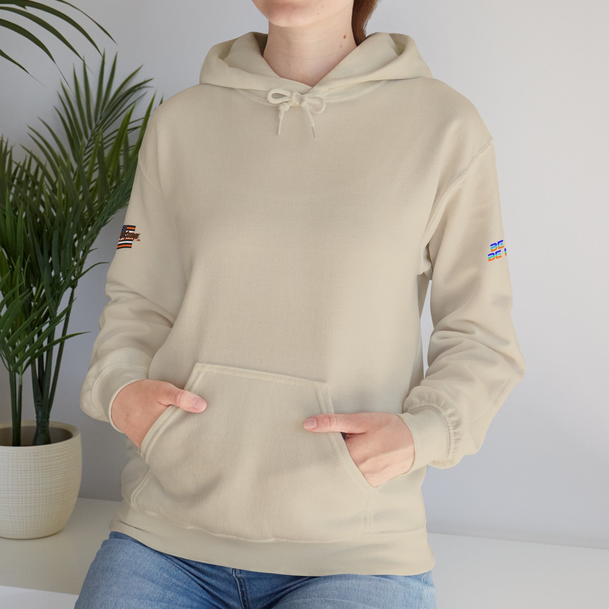 Nobody is Illegal on Stolen Land Unisex Heavy Blend Gildan Hoodie Sweatshirt, Casual Wear, Gift for Activists, Comfortable Protest Wear