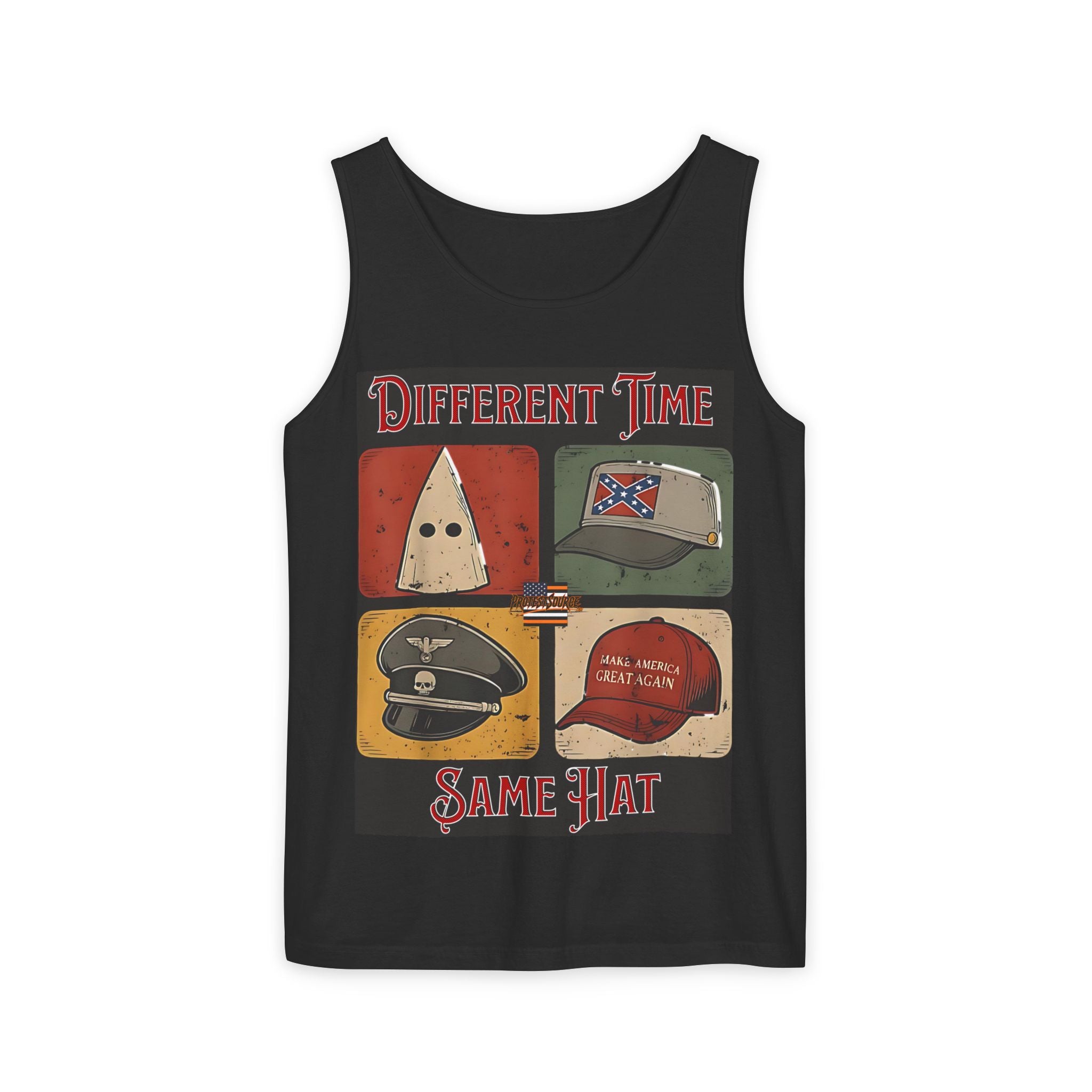 Different Time, Same Hat Unisex Cotton Tank Top