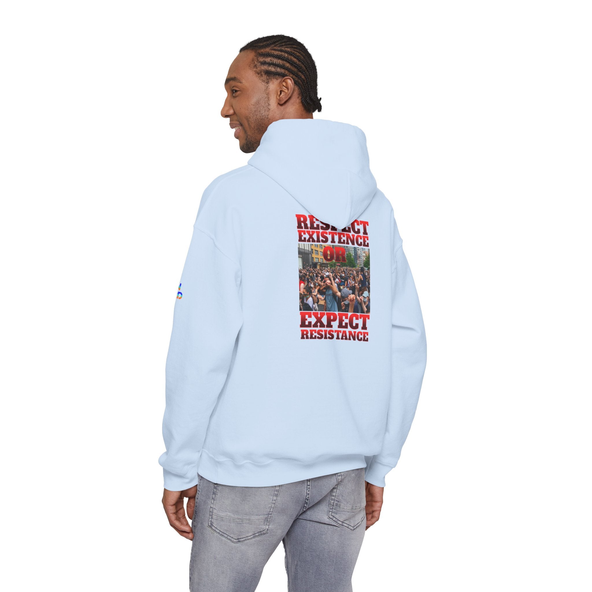 Respect Existence or Expect Resistance Unisex Heavy Blend Gildan Hoodie