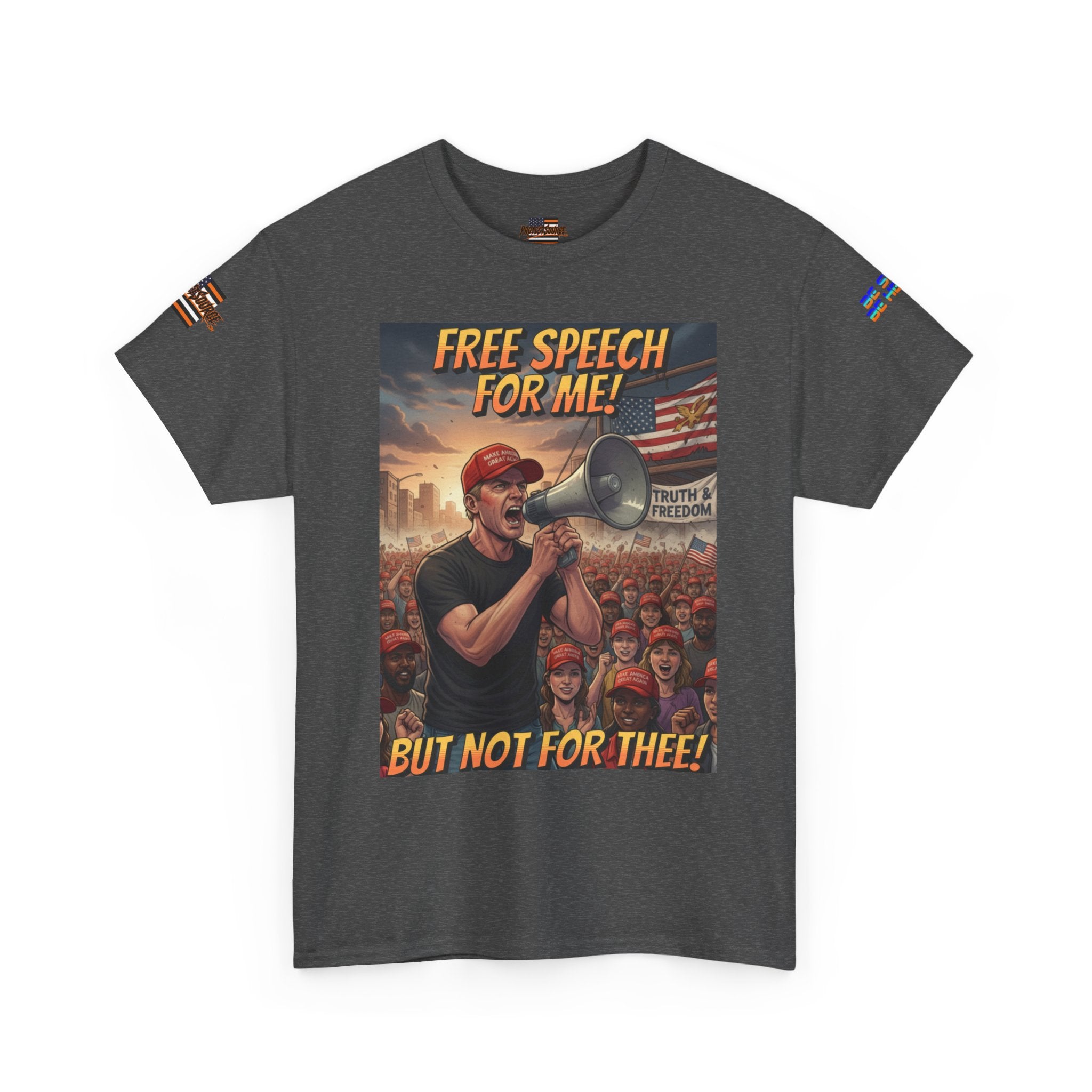 Free Speech for Me, but Not for Thee Unisex Heavy Cotton Gildan Tee, Casual Wear, Gift for Activists, Comfortable Protest Wear