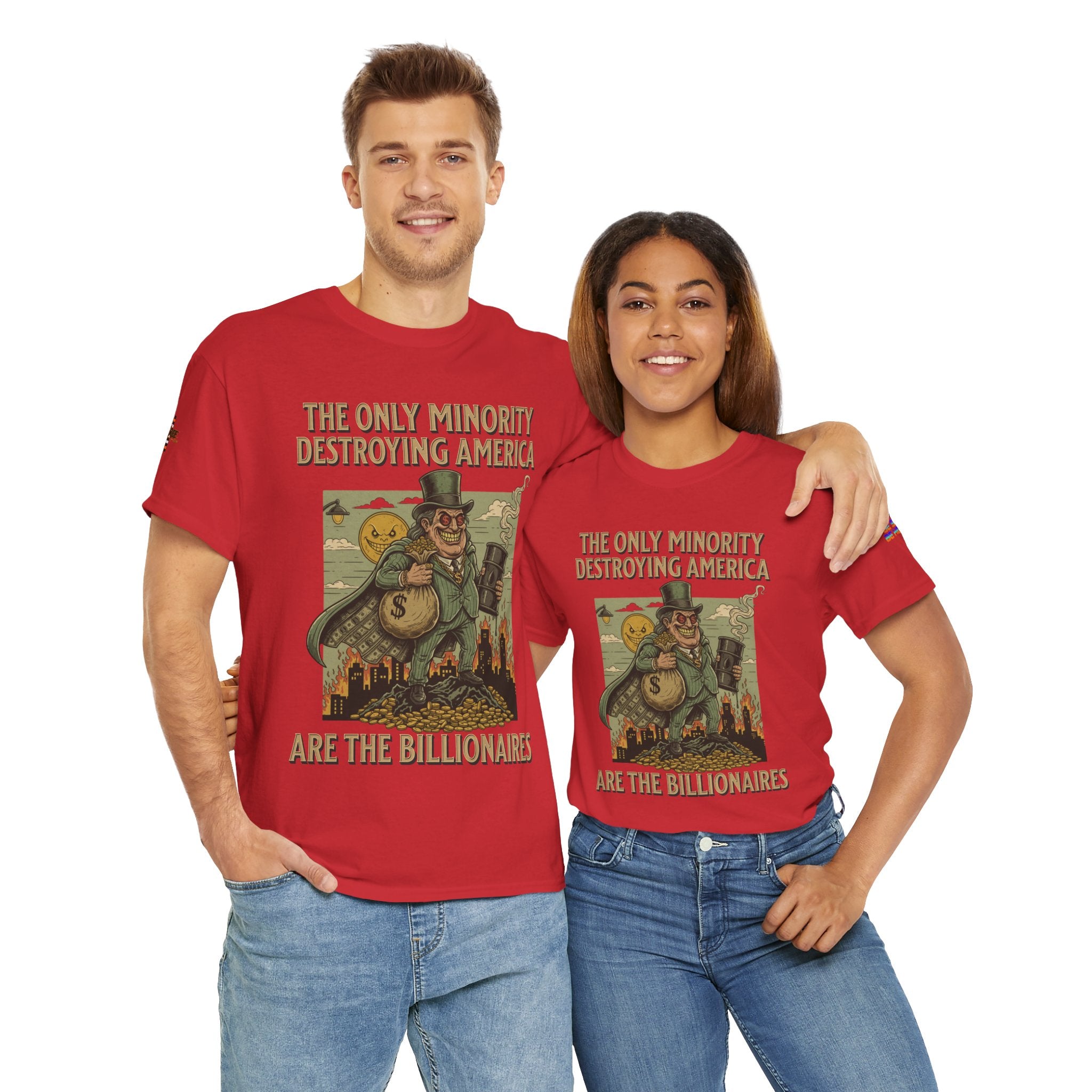 The Only Minority Destroying America Unisex Heavy Cotton Gildan Tee, Casual Wear, Gift for Activists, Comfortable Protest Wear