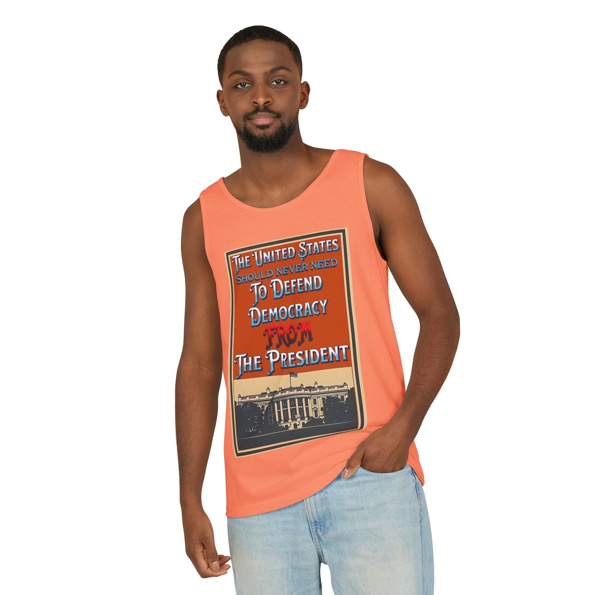 Defending Democracy Unisex Cotton Tank Top