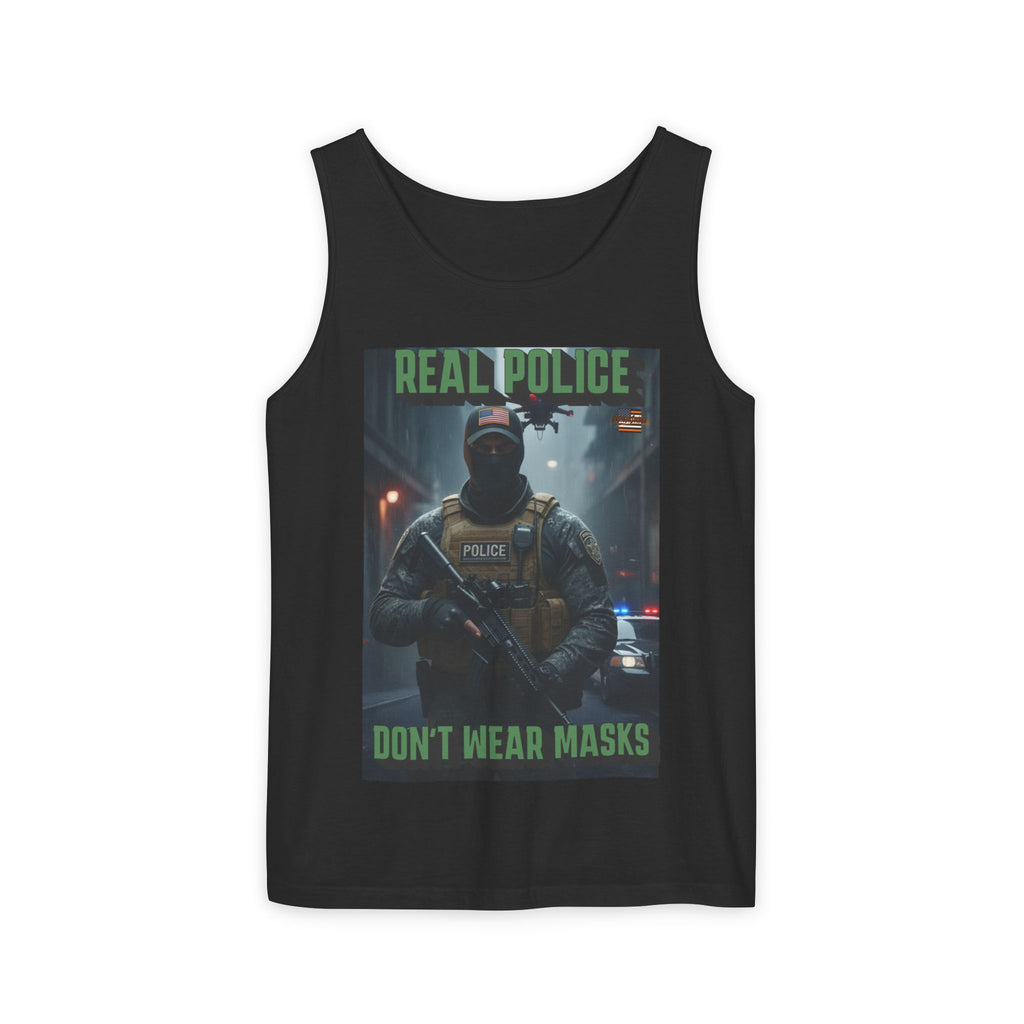 Real Police Don't Wear Masks Unisex Cotton Tank Top