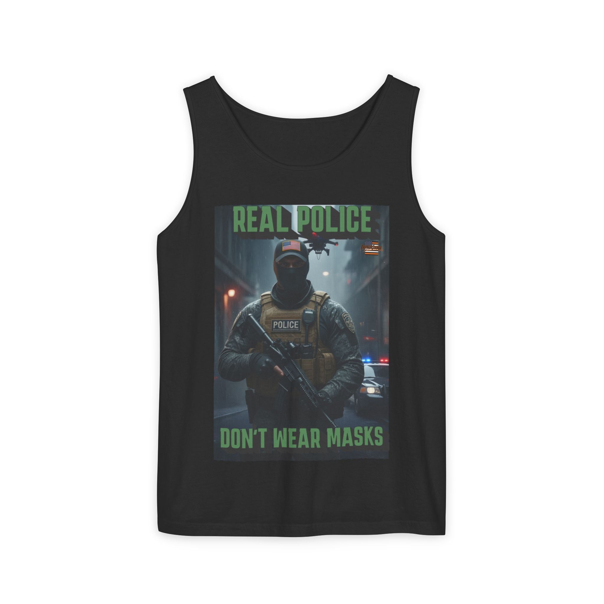 Real Police Don't Wear Masks Unisex Cotton Tank Top