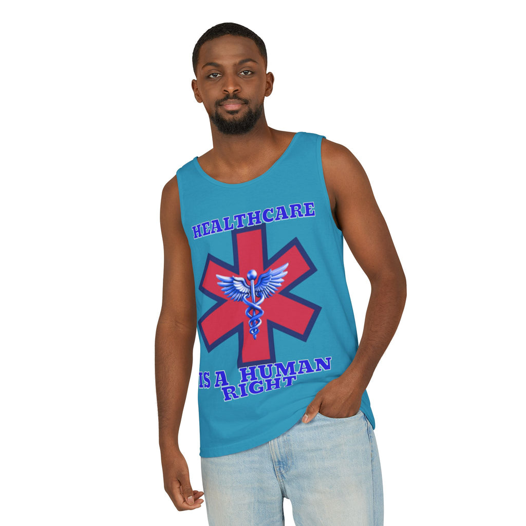 Healthcare is a Human Right Unisex Cotton Tank Top