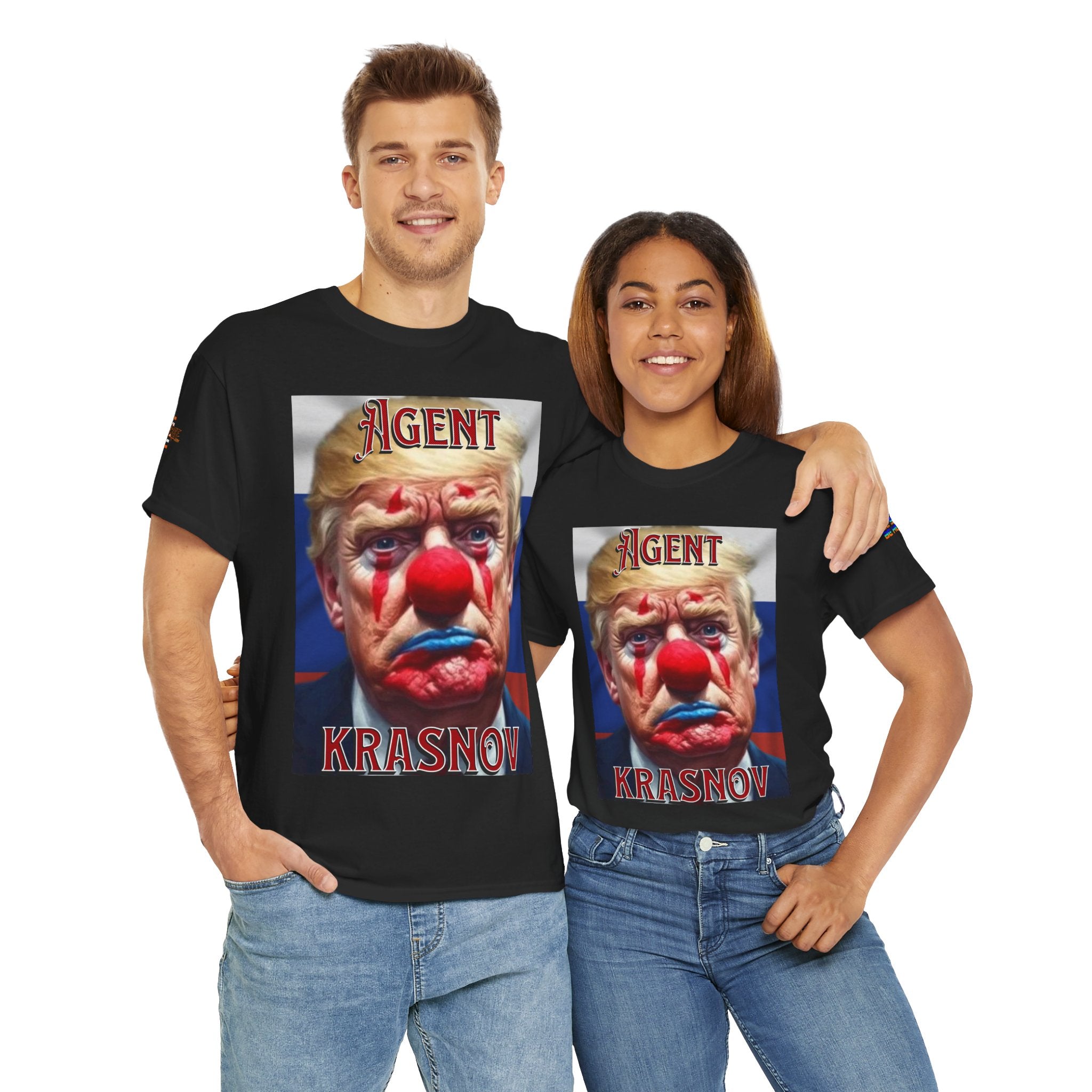 Agent Krasnov Unisex Heavy Cotton Gildan Tee, Casual Wear, Gift for Activists, Comfortable Protest Wear
