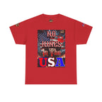 No Kings in the USA Unisex Heavy Cotton Gildan Tee, Casual Wear, Gift for Activists, Comfortable Protest Wear