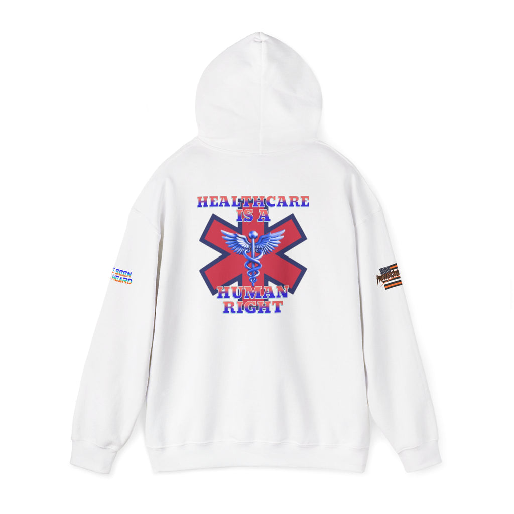 Healthcare is a Human Right Unisex Heavy Blend Gildan Hoodie