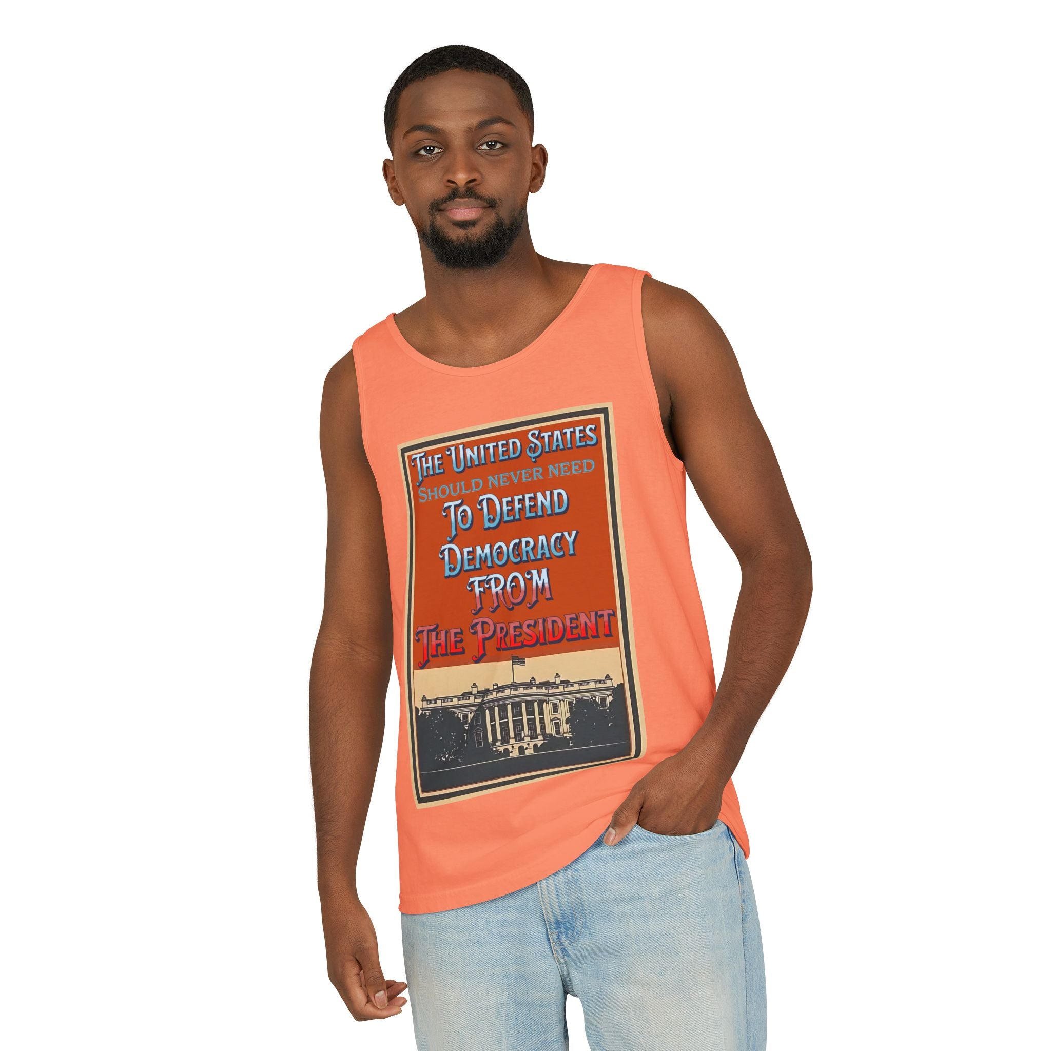 Defending Democracy Unisex Cotton Tank Top
