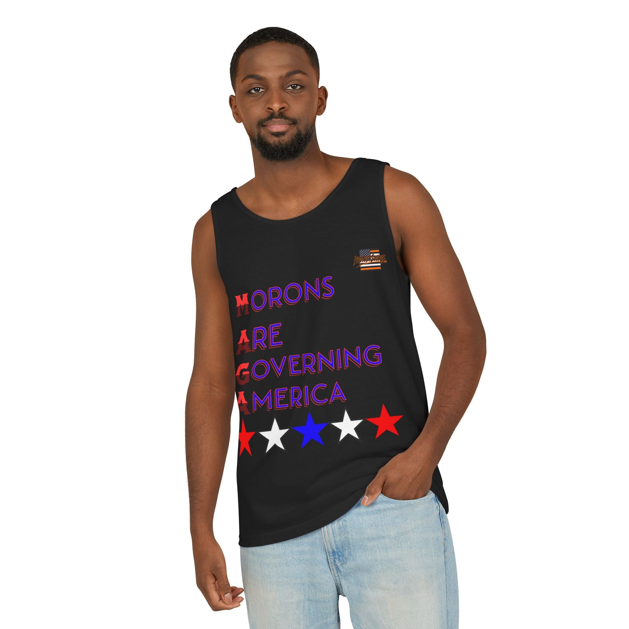 Morons Are Governing America Unisex Cotton Tank Top