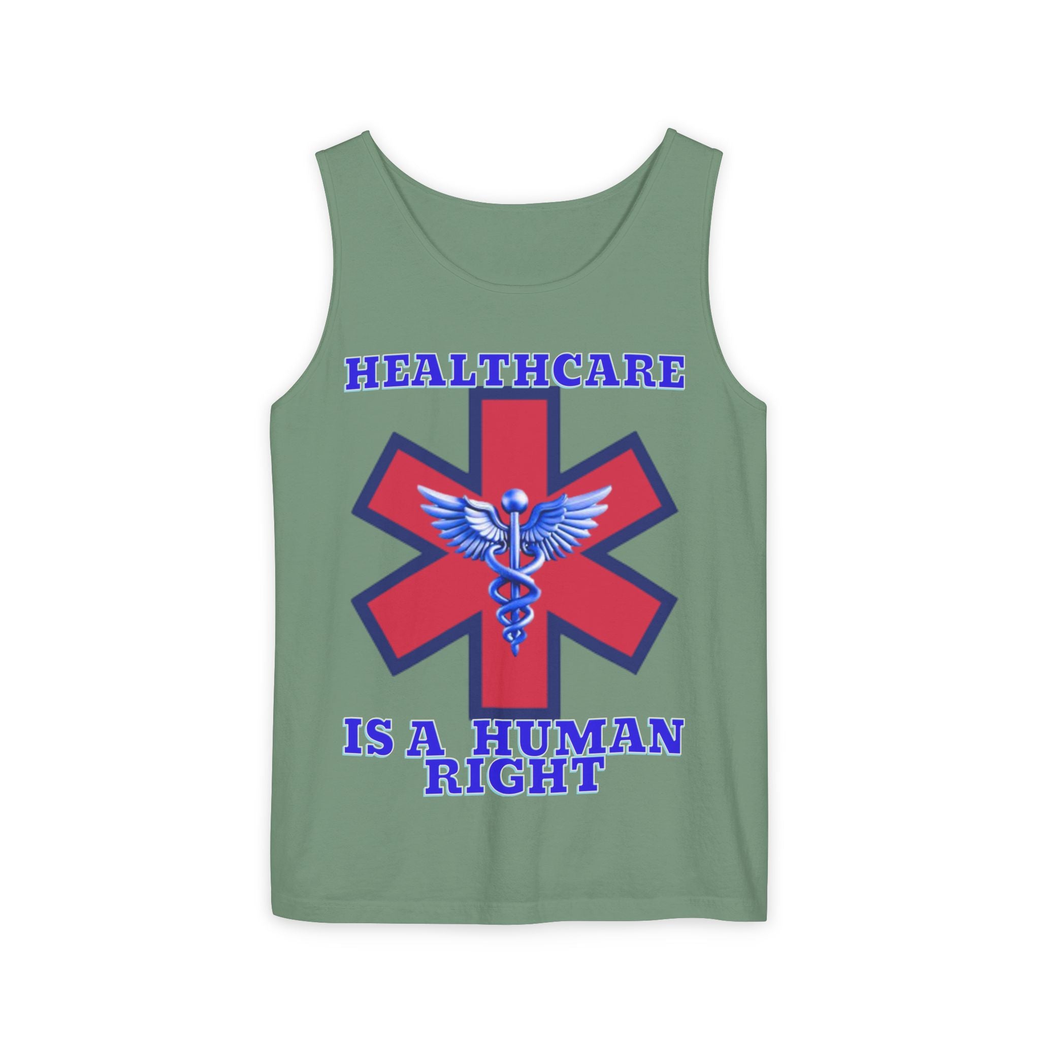 Healthcare is a Human Right Unisex Cotton Tank Top