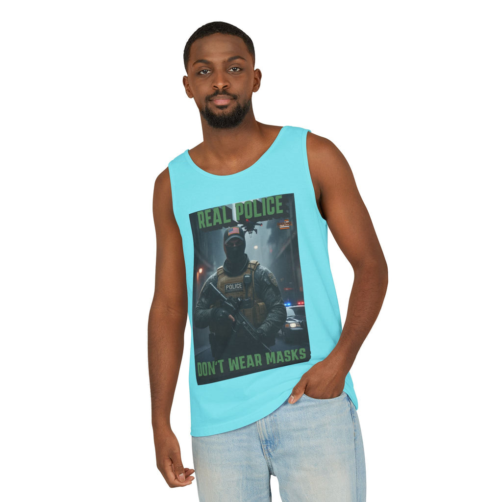 Real Police Don't Wear Masks Unisex Cotton Tank Top