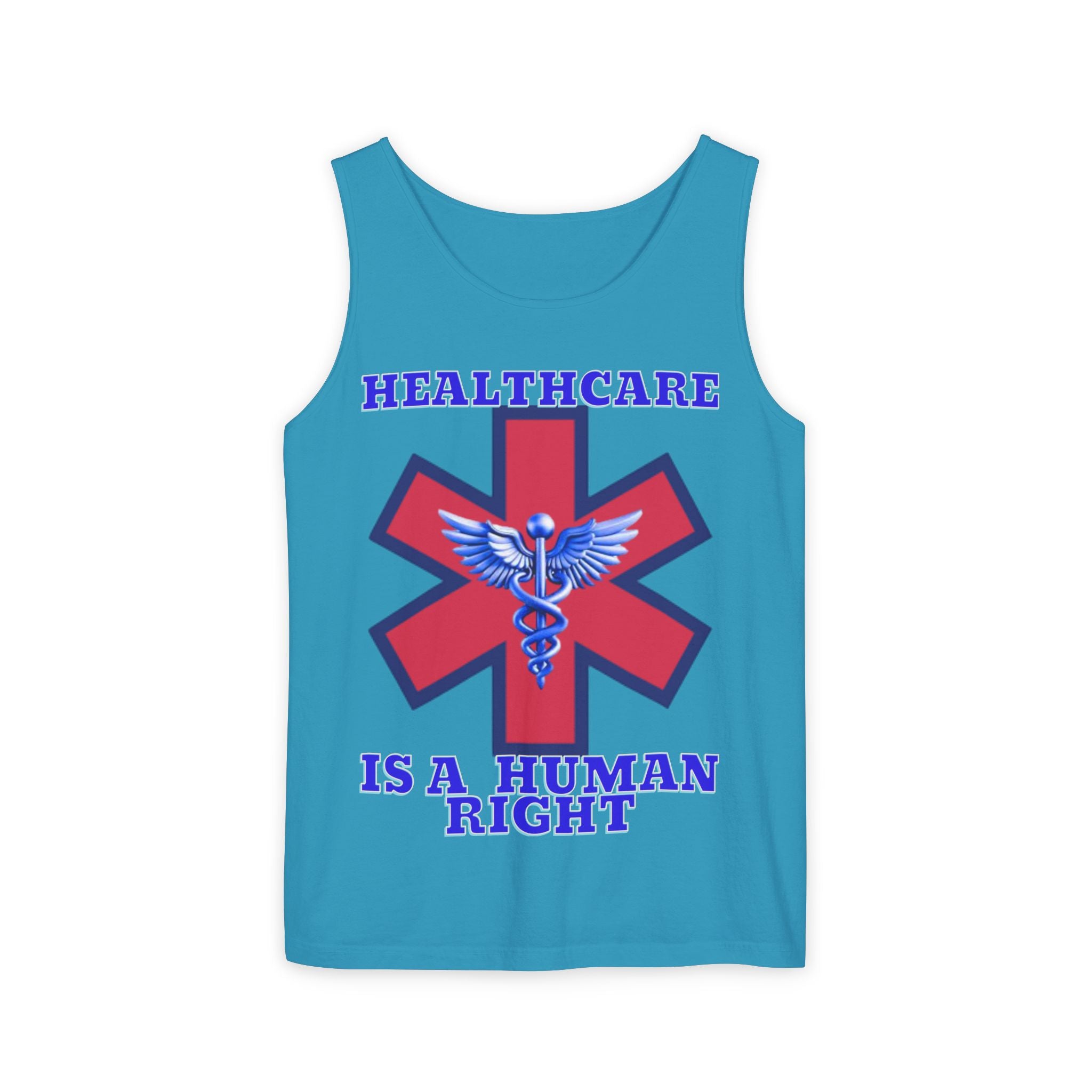 Healthcare is a Human Right Unisex Cotton Tank Top