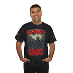 No Troops on American Streets Unisex Heavy Cotton Gildan Tee, Casual Wear, Gift for Activists, Comfortable Protest Wear