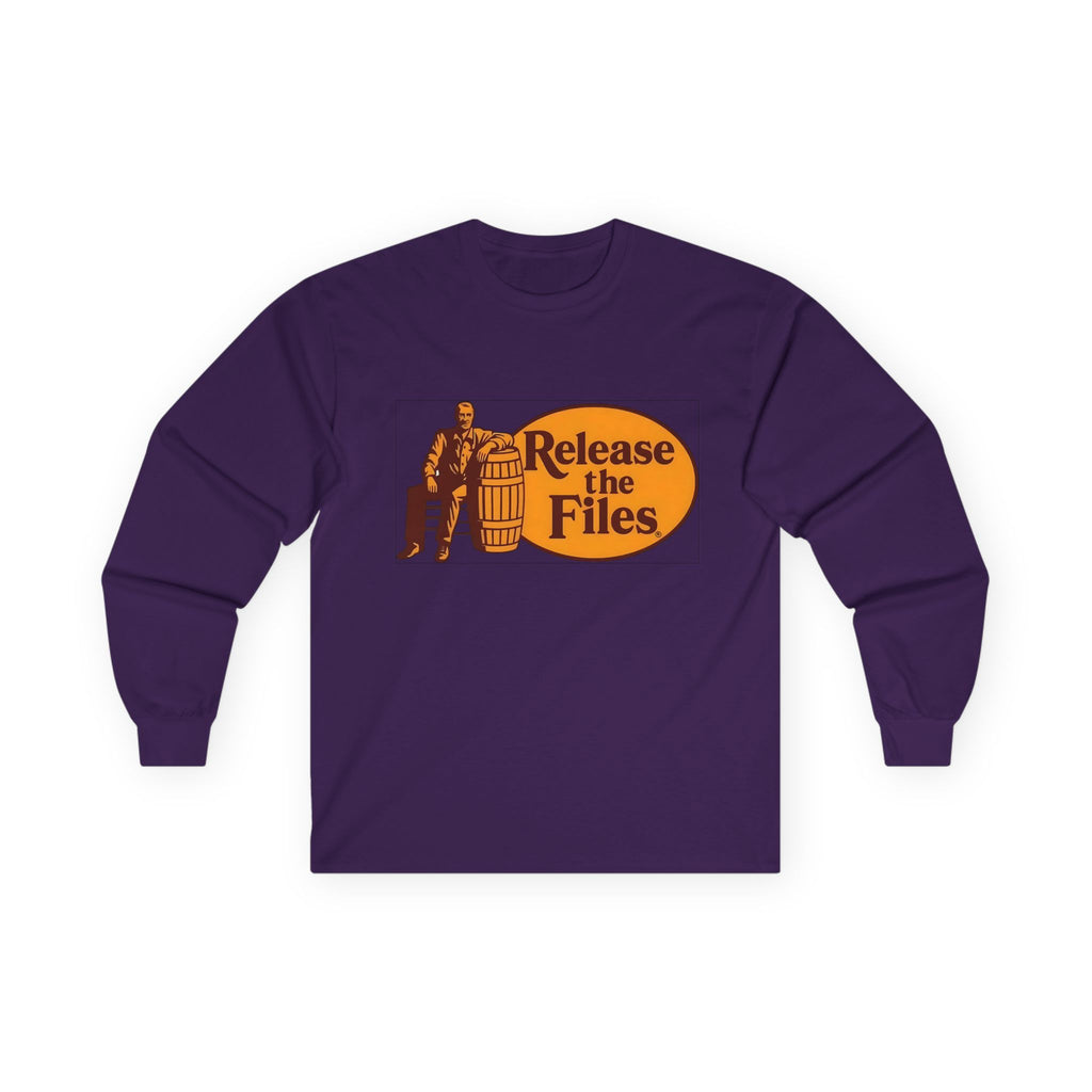 Release The Files Long Sleeve Cotton Gildan Tee