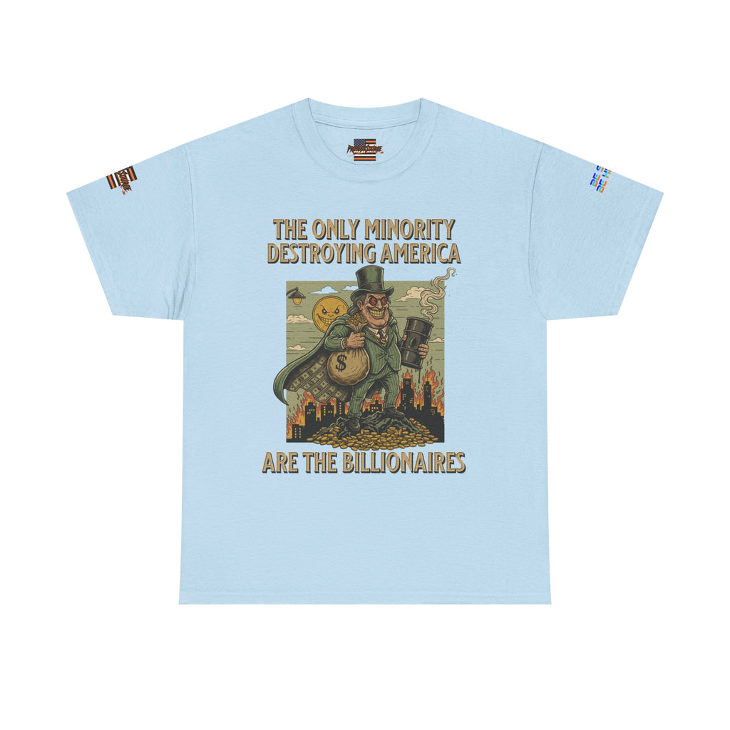 The Only Minority Destroying America Unisex Heavy Cotton Gildan Tee, Casual Wear, Gift for Activists, Comfortable Protest Wear