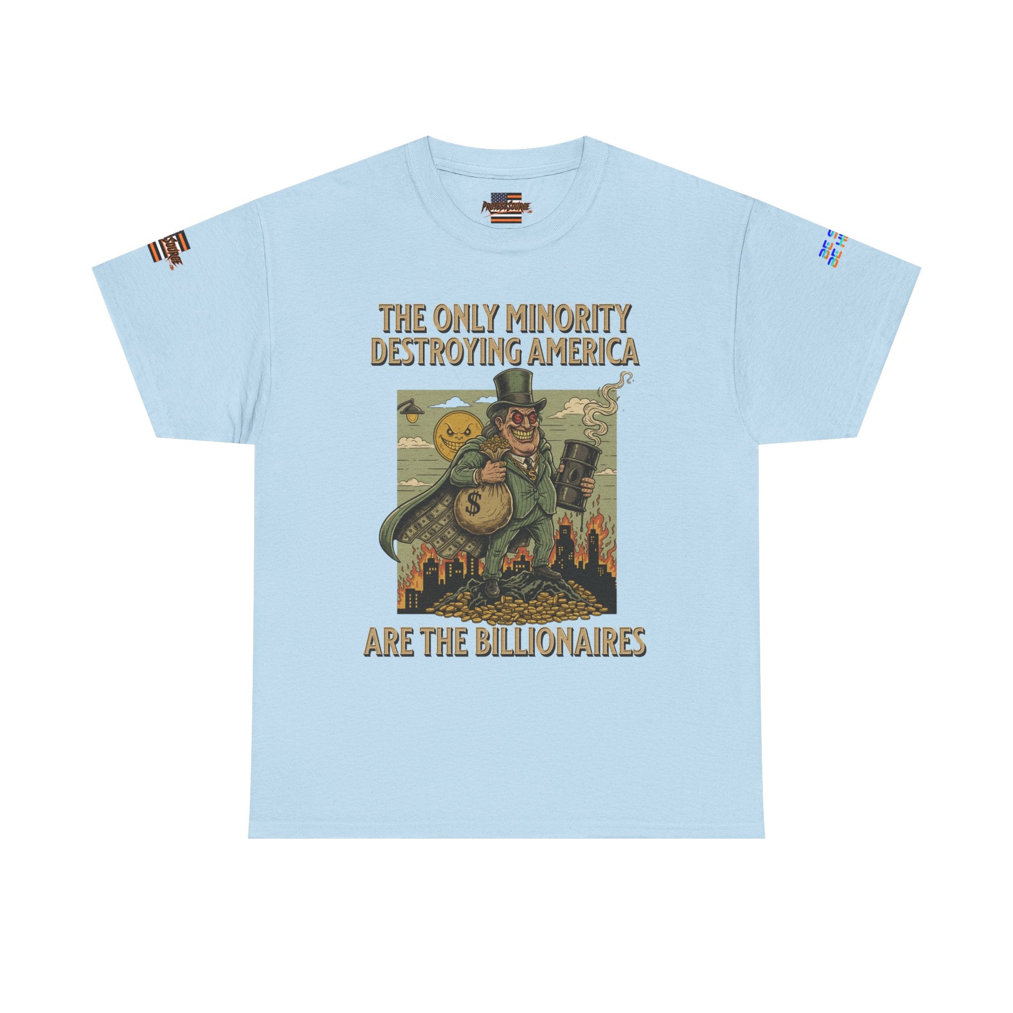 The Only Minority Destroying America Unisex Heavy Cotton Gildan Tee, Casual Wear, Gift for Activists, Comfortable Protest Wear