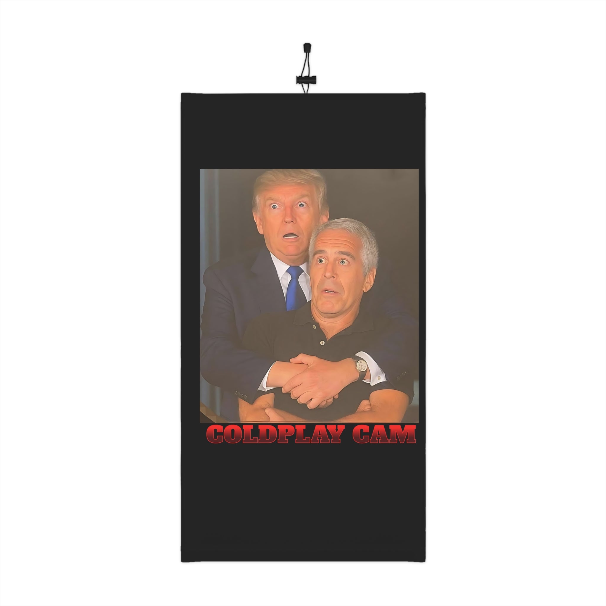 Trump Epstein Coldplay Cam Winter Neck Gaiter with Drawstring, Protest Gear, Winter Accessories, Outdoor Wear, Gift for Activists, Cozy Neckwarmer