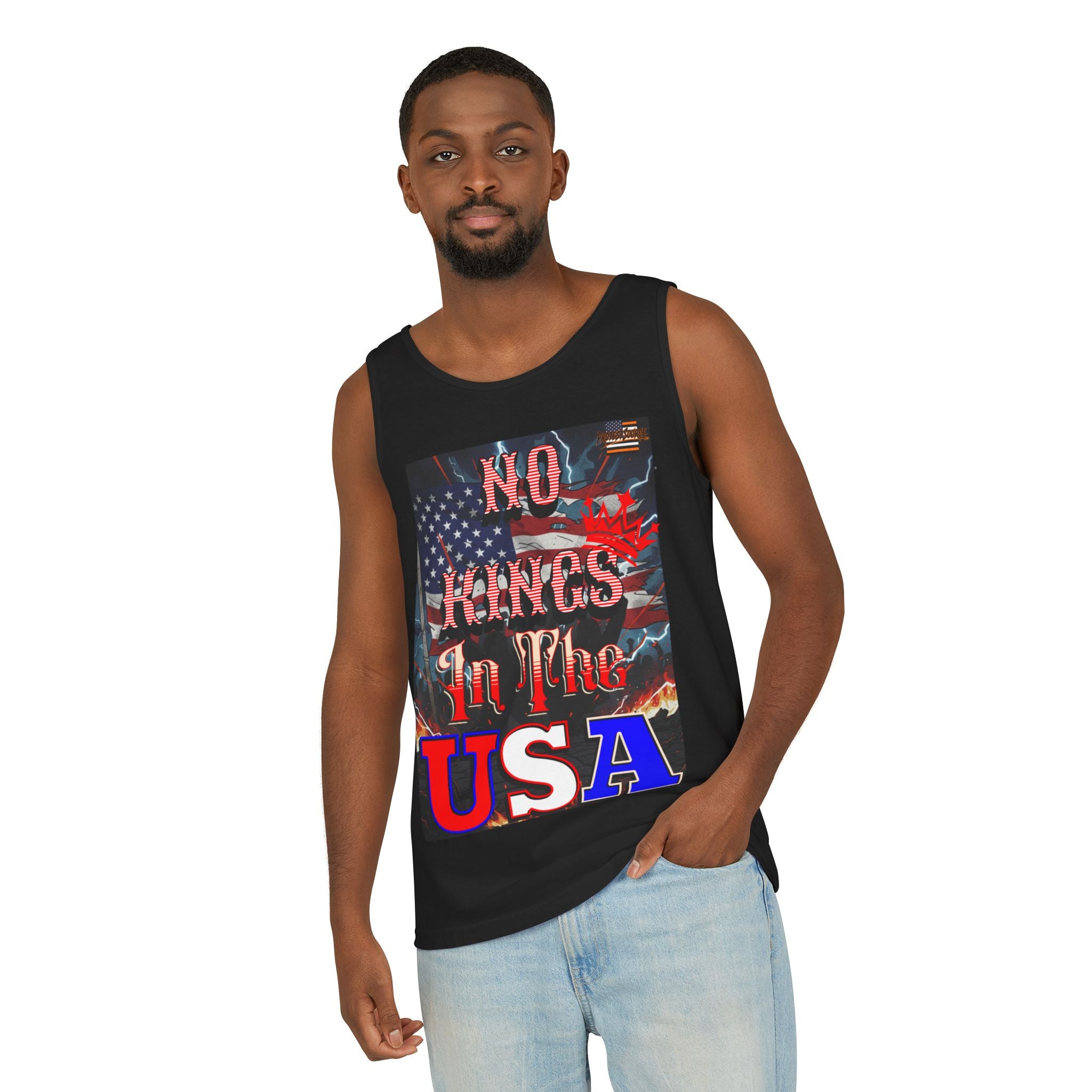 No Kings In The USA Unisex Cotton Tank Top