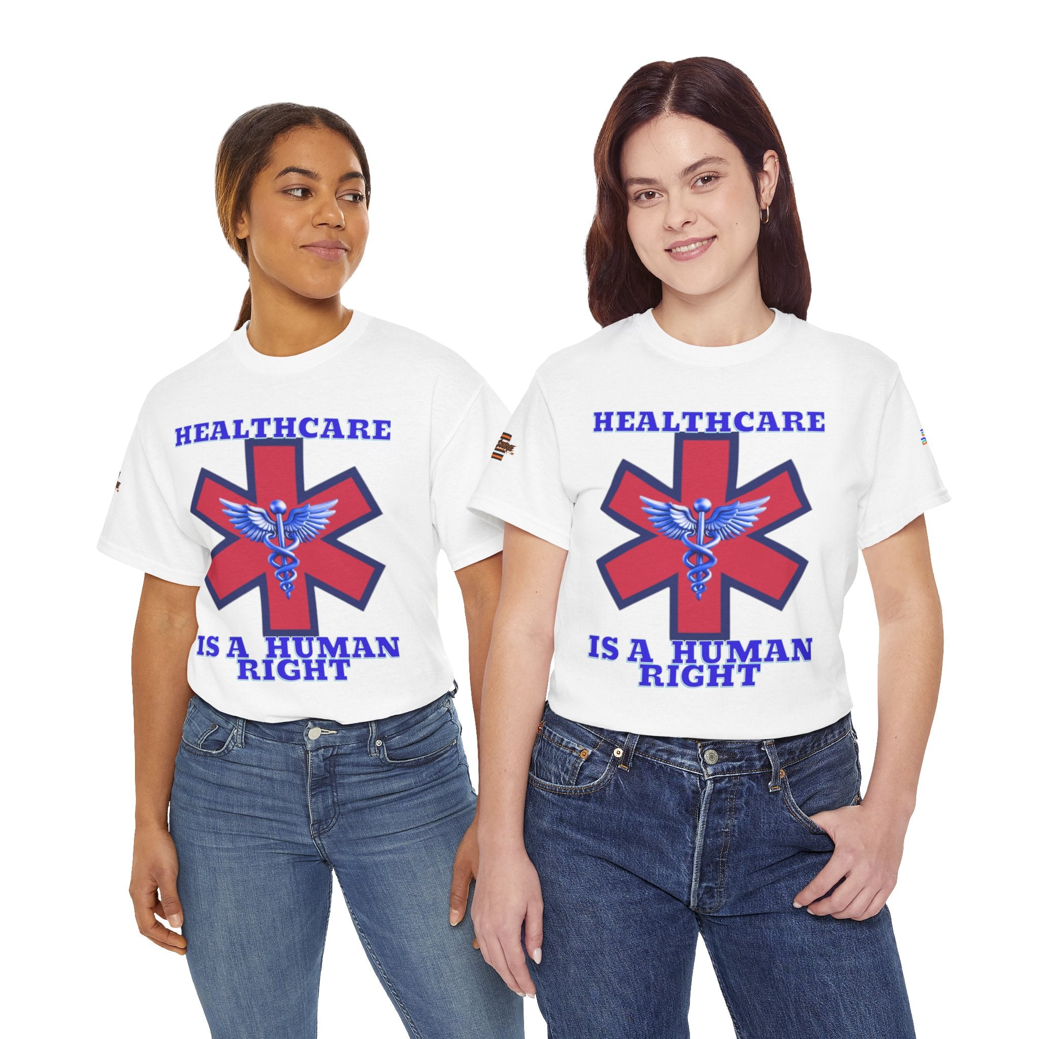Healthcare is a Human Right Unisex Heavy Cotton Gildan Tee