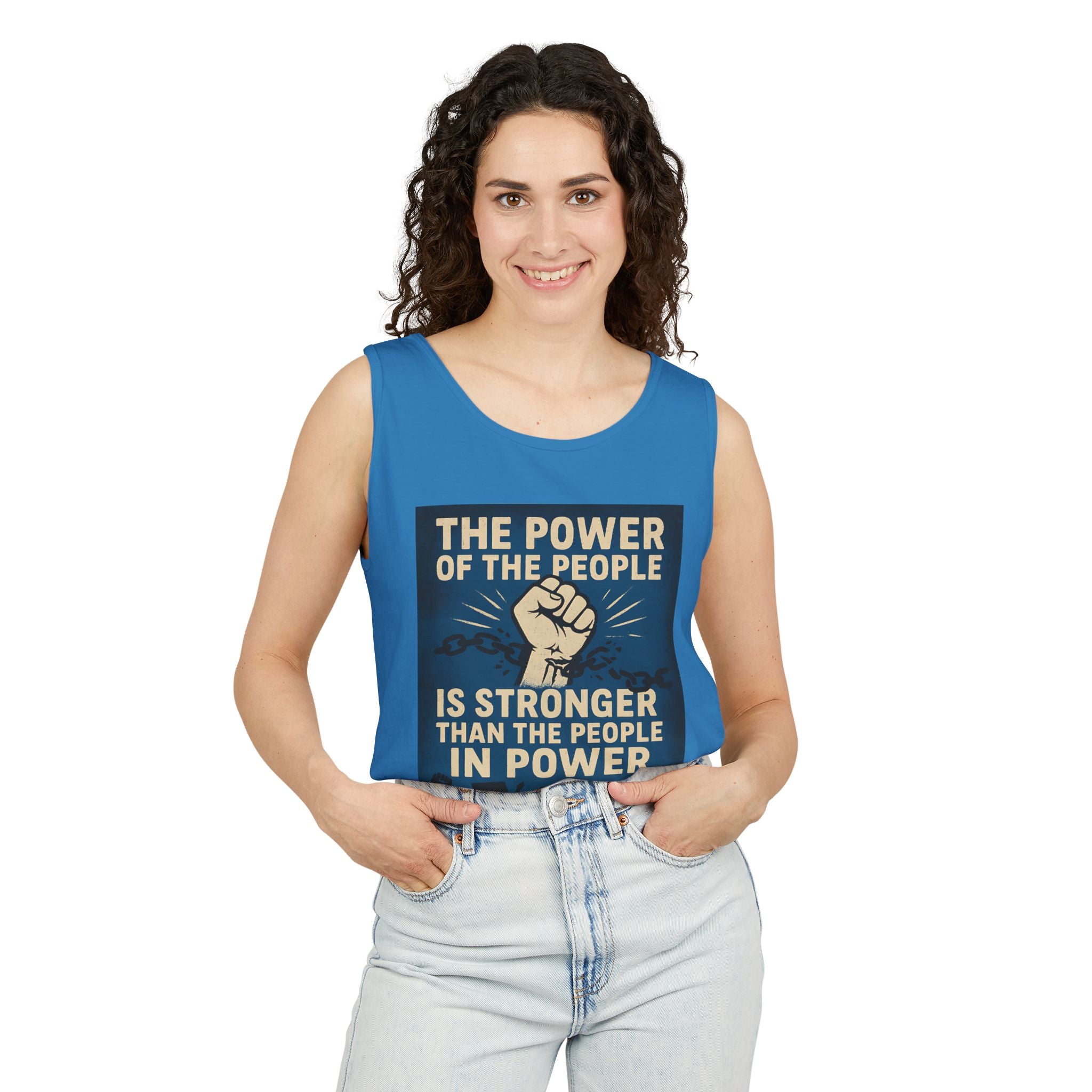 The Power of the People Unisex Cotton Tank Top