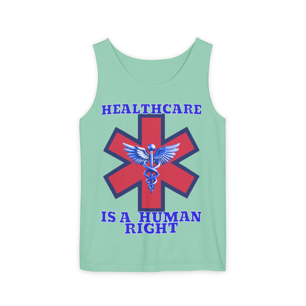 Healthcare is a Human Right Unisex Cotton Tank Top