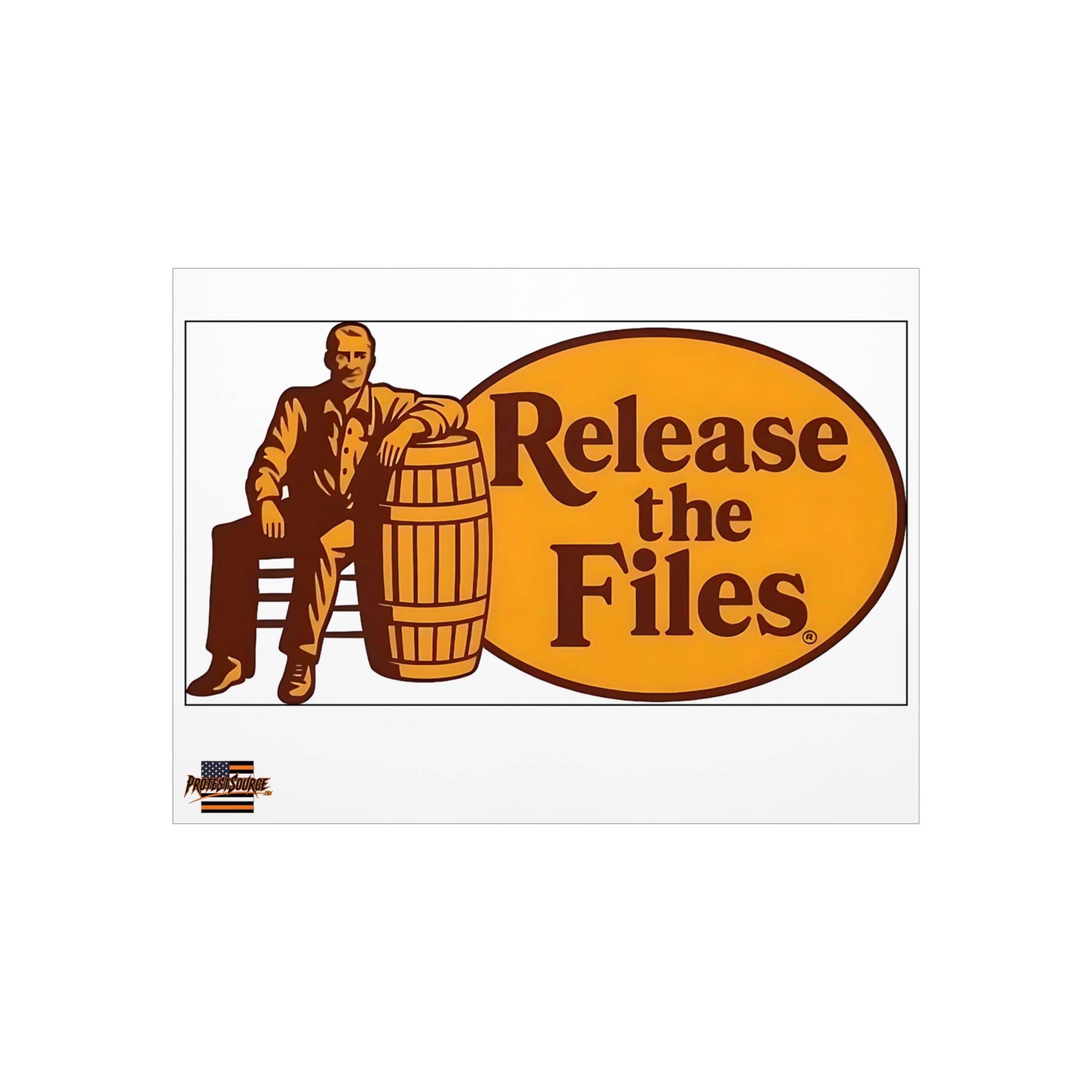 Release The Files Protest Sign, Durable Foam Board Art, Framable for Home, Unique Decor, Wall Art, Civil Rights Awareness, Gift for Activists